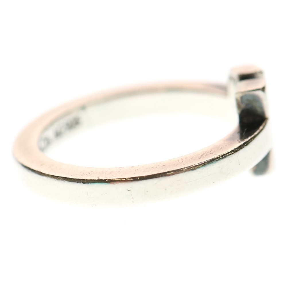 TIFFANY & Co. Tiffany T квадратное серебряное кольцо 