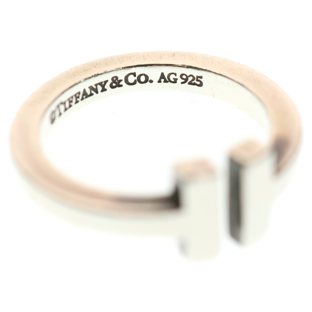TIFFANY & Co. Tiffany T квадратное серебряное кольцо 