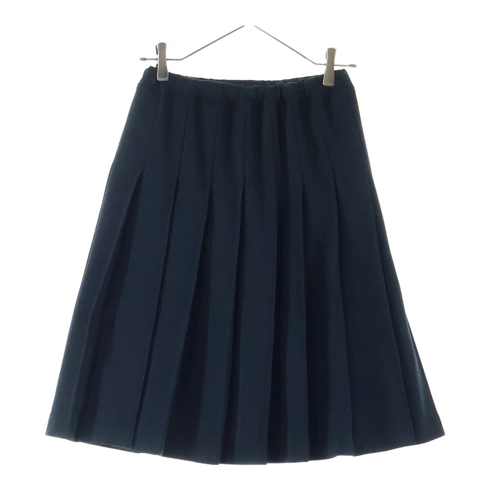 COMME des GARCONS コムデギャルソン 19SS スウェット ジャージー プリーツ ミディアム スカート ブラック レディース OI-T012_画像1