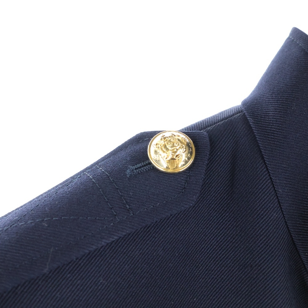 CELINE セリーヌ ウール オフィサーサファリ ジャケットブルゾン ネイビー レディース 2V34G092D_画像4