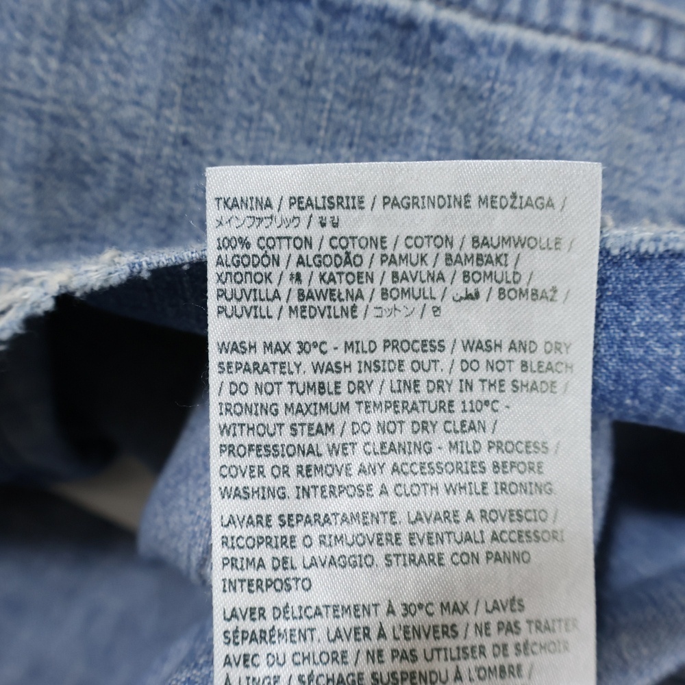 Maison Margiela 1 10 メゾンマルジェラ 1 10 Denim Trucker Jacket デニム トラッカージャケット インディゴ S50AM0637_画像7