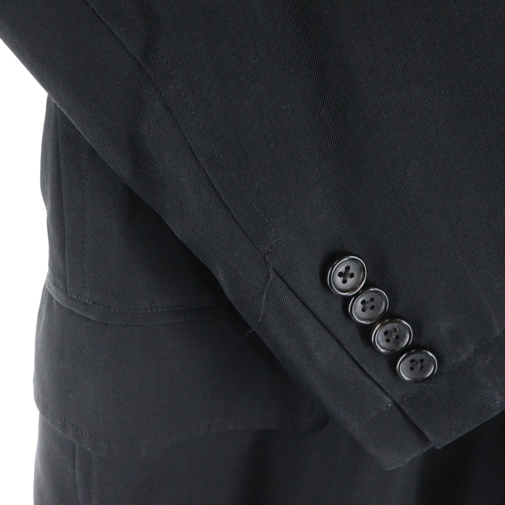 ヨウジヤマモト プールオム 21SS レプリカ エンブロイダリー 2Bテーラードジャケット ブラック HD-J07-101_画像3