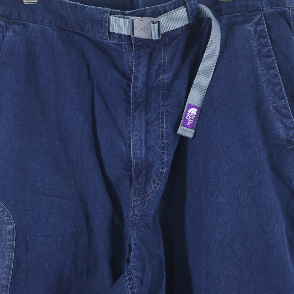 THE NORTH FACE ザノースフェイス 21SS ×PALACE パレス リップストップ マウンテン ウィンドパンツ インディゴ NT5107N_画像3