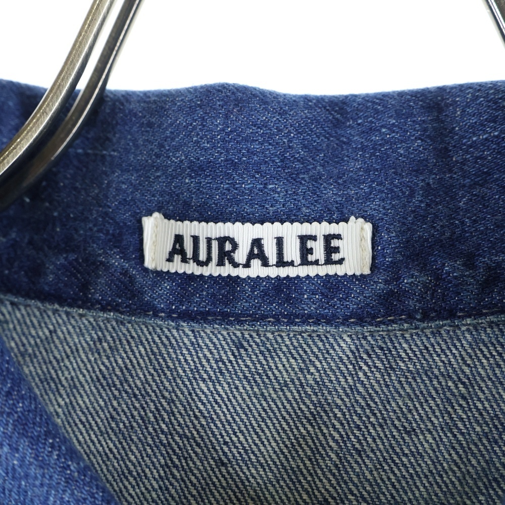 AURALEE (オーラリー) 23SS SELVEDGE LIGHT DENIM BLOUSON セルビッジ ライトデニム トラッカージャケット ブルゾン インディゴ A22AB03SD_画像7