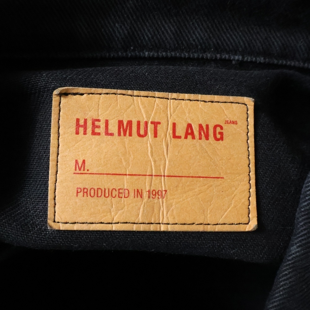 HELMUT LANG ヘルムートラング 90s UNION JACK RUBBER PAINTED DENIM VEST ユニオン ジャック ラバーペイント デニム ベスト ブラック_画像7