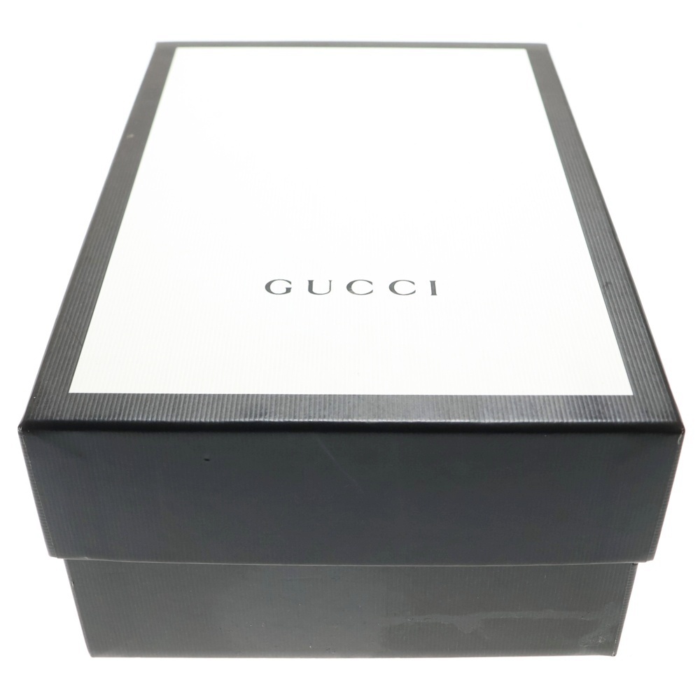 GUCCI グッチ メタリック コンビレザー レースアップ ハイカットシューズ スニーカー ゴールド/ホワイト キッズ 371604_画像6