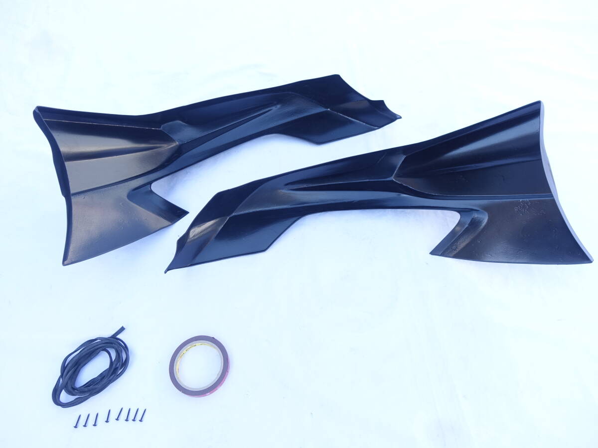 商品製造工場紹介動画付き ホンダ ジェイドＪＡＤＥ ＦＲ４・ＦＲ5系 オプションタイプ フロントアンダーエアロ 左右 光沢黒塗装済み_画像8