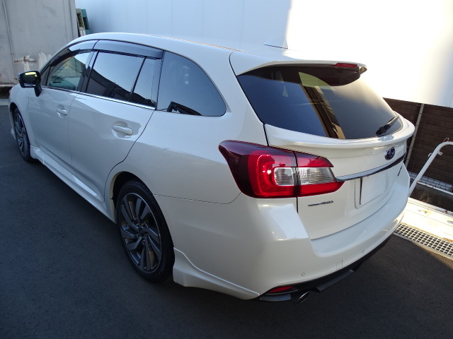 商品製造工場紹介動画付 未使用 レヴォーグ VM4 VMG ウエスト スポイラー ゲートスポイラー ミドル クリスタルホワイト パール K1X 塗装 _画像6