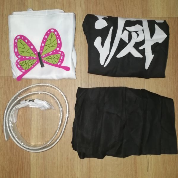 ★送料無料★ 栗花落カナヲ 鬼滅の刃 150サイズ コスプレ 子供用サイズクリスマス プレゼントコスプレ衣装 つゆりかなを_画像4