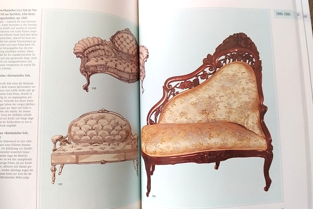 図説 家具の歴史:ソファ 1700年以前から1988年まで インテリア 装飾 デザイン ドイツ語 洋書_画像3