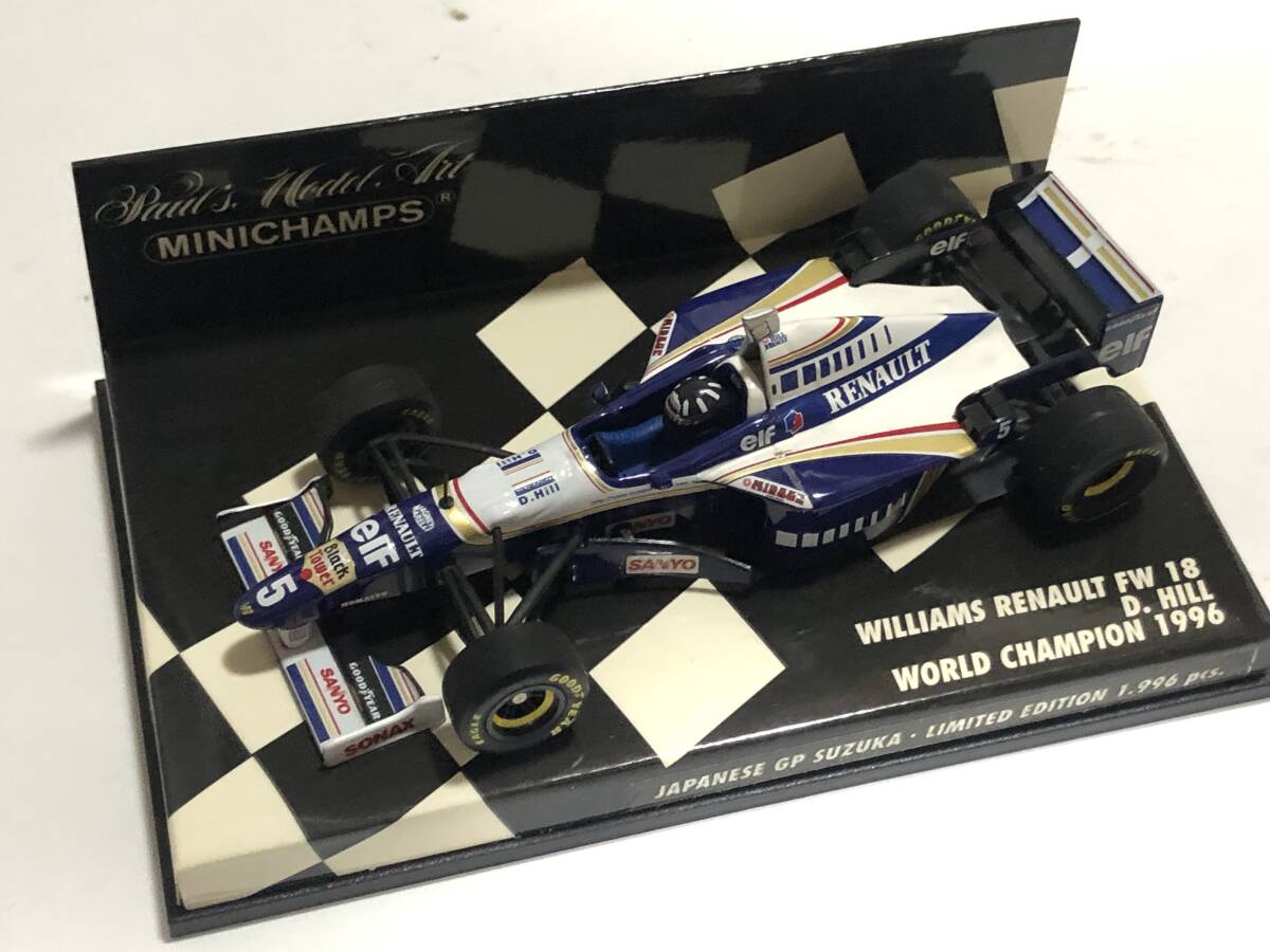 ミニチャンプス PMA 1/43 ウイリアムズ 4台セット FW16 FW17 FW18 FW19 D.ヒル J.ビルヌーブ_画像5