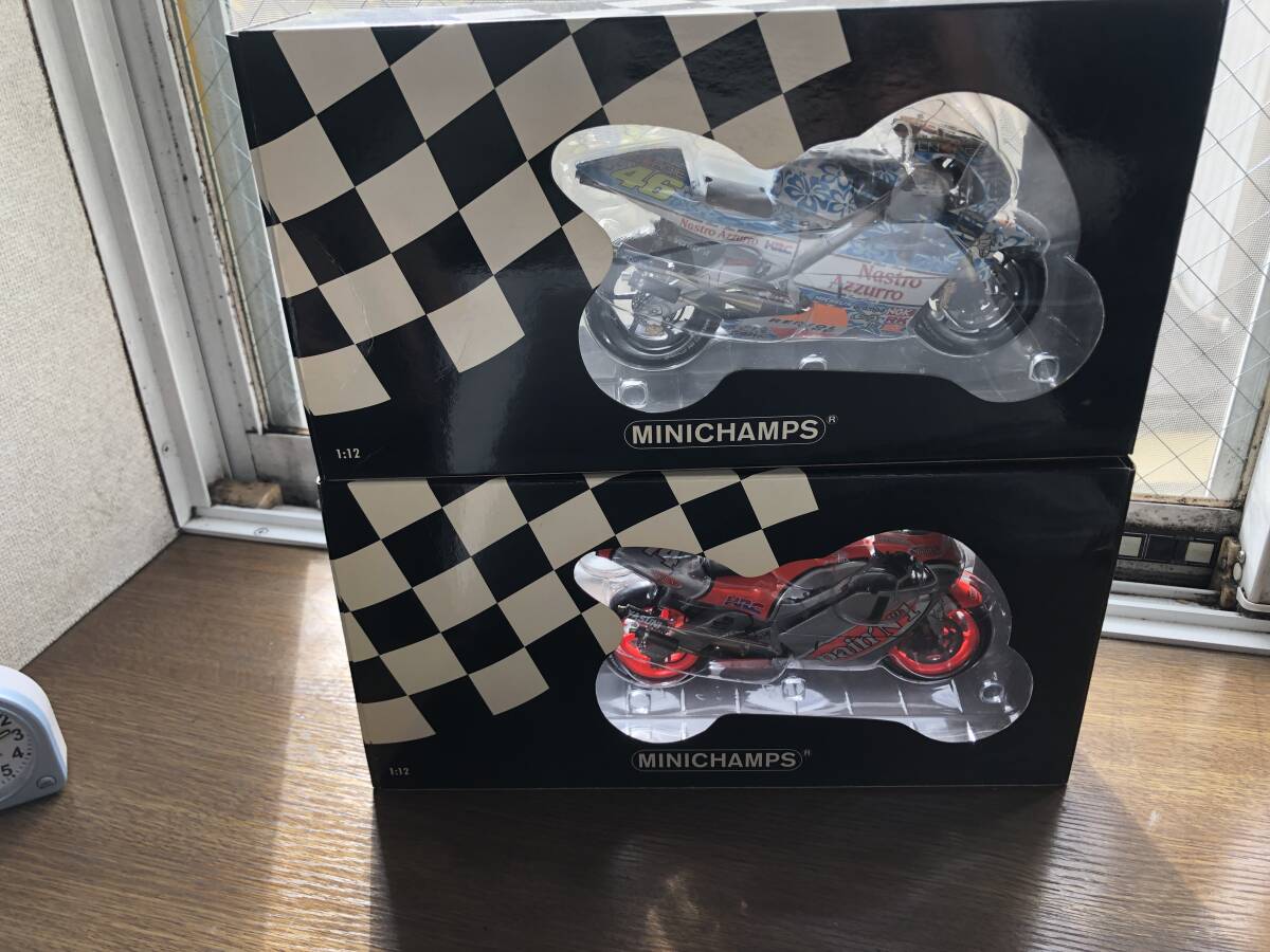 ミニチャンプス PMA 1/12 NSR500 2001 ムジェロGP V.ロッシ / 2002 加藤大治郎 2台セット_画像1