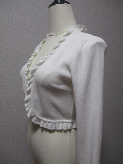 FRANCO　FERRARO　白フリルニット★ボレロ_画像3