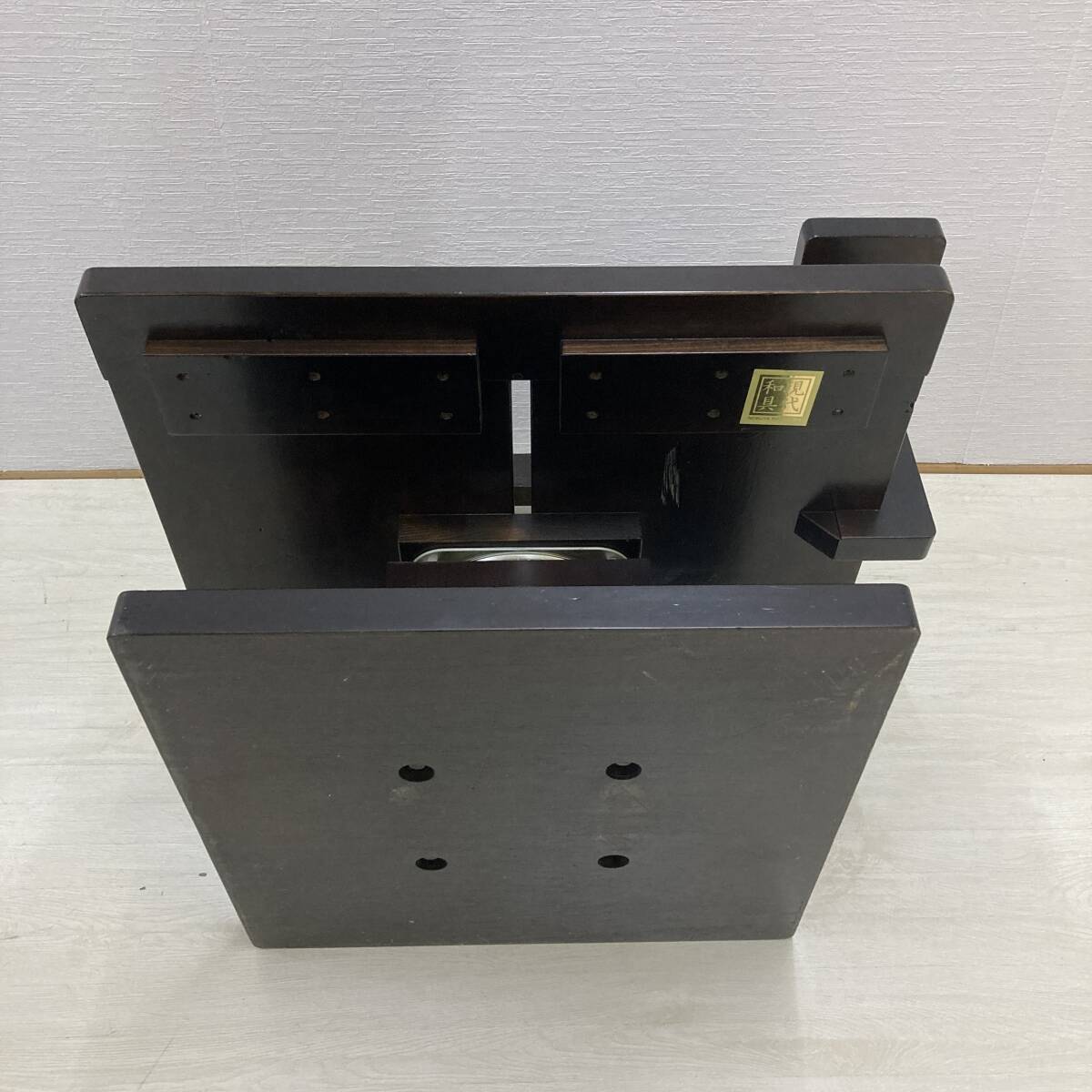 現代和具 松岡漆工 回転式 座椅子 ワンアーム ロータイプ 和モダン チェア 椅子 2脚セット NOBUYA MATSUOKA_画像9