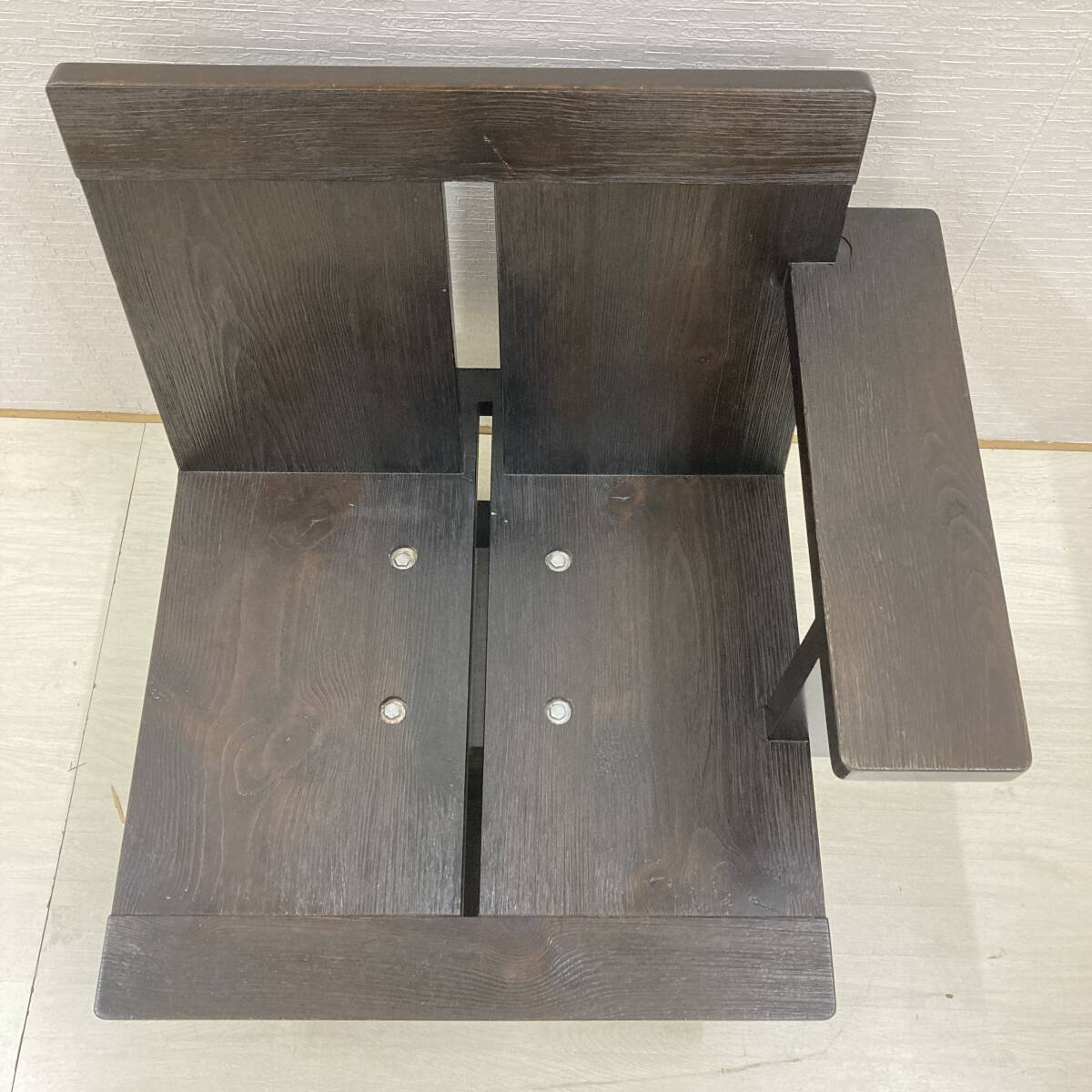 現代和具 松岡漆工 回転式 座椅子 ワンアーム ロータイプ 和モダン チェア 椅子 2脚セット NOBUYA MATSUOKA_画像6