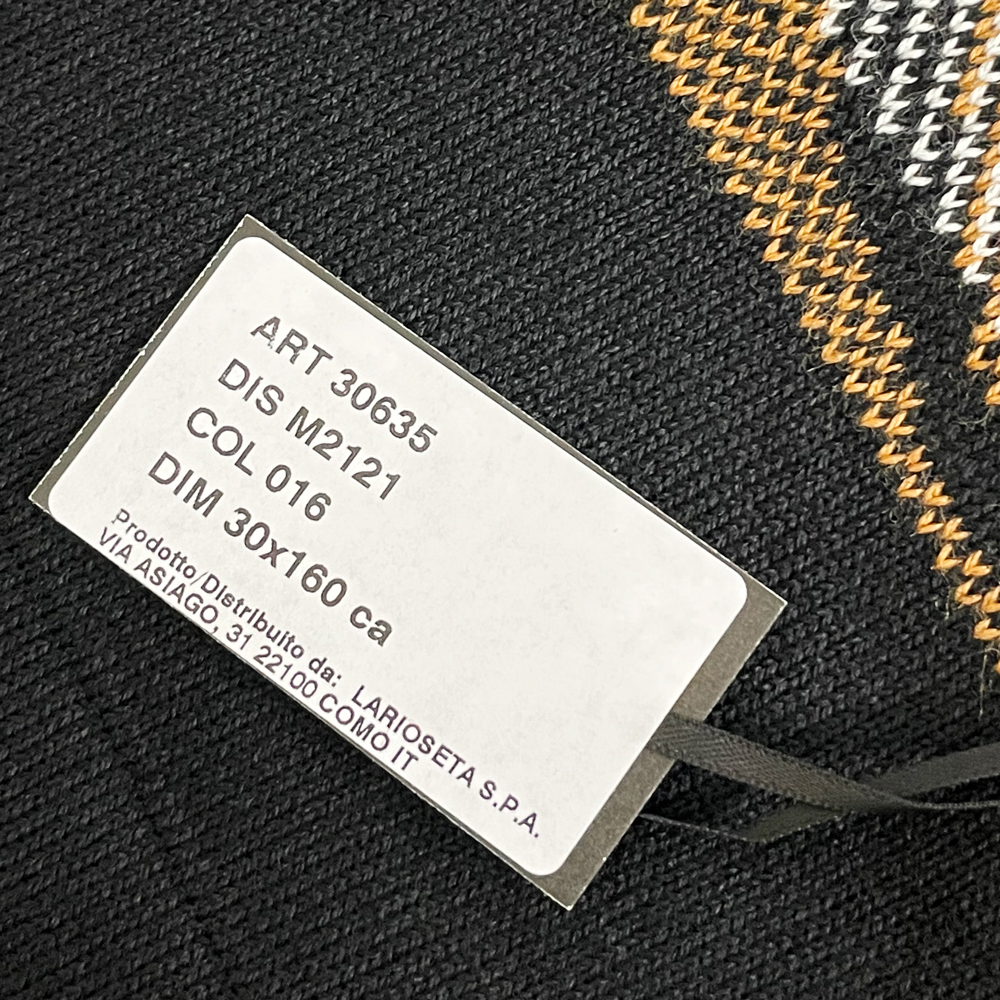 【BS】新品・在庫処分品 MOSCHINO モスキーノ テディベア ウール混 マフラー 30635 M212 1016 黒_画像5