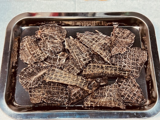 京都丹波 山幸 本州鹿肉ジャーキー 無添加 モモ肉の厚切り 200g(100g×2袋) 送料無料 鹿肉 シカ肉_画像5