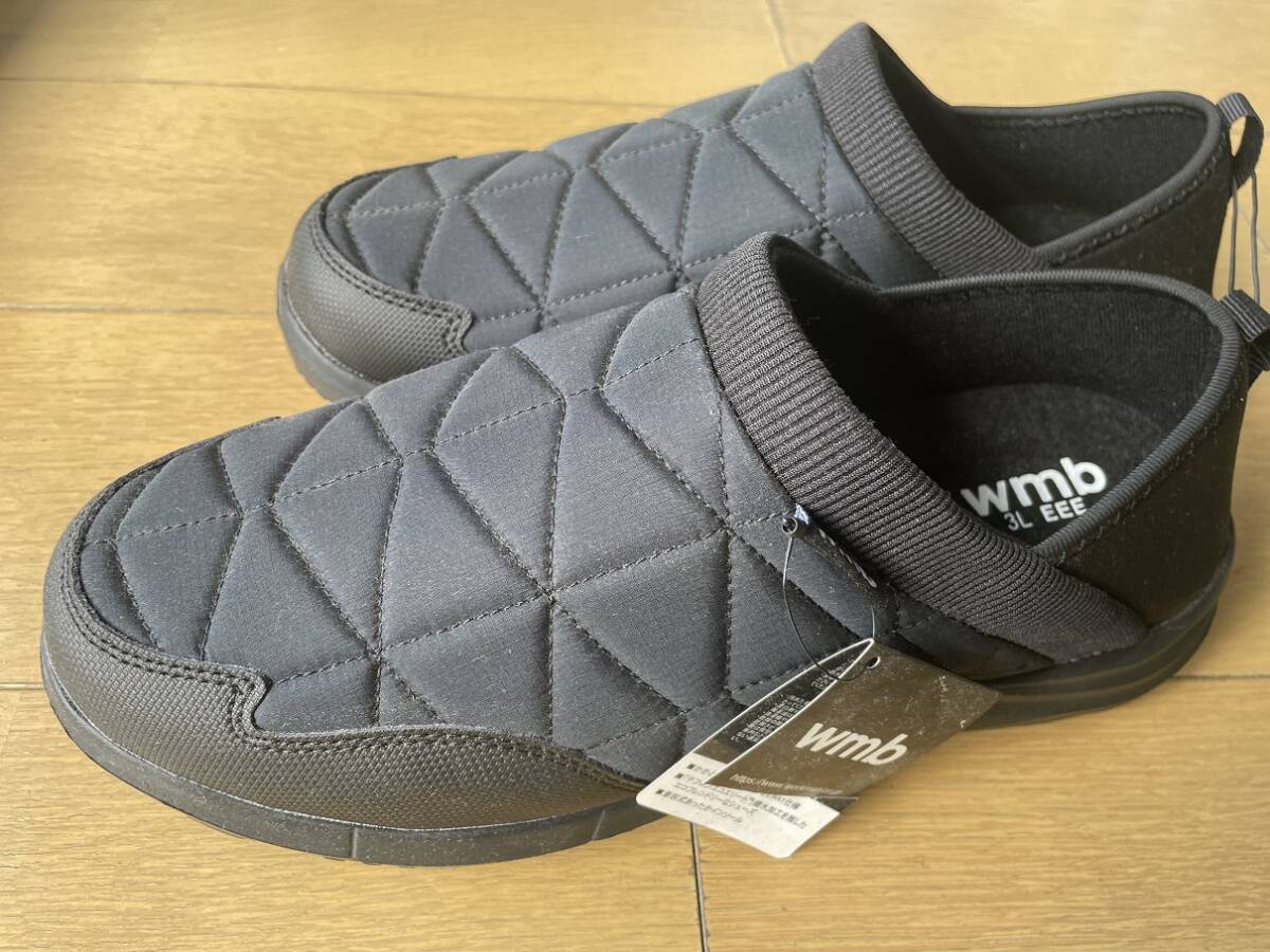 【送料無料】未使用♪ブラック 3L(27.5cm〜28.0cm) トレッドモックeco◆高撥水◆かかとが踏める2WAY仕様_画像1