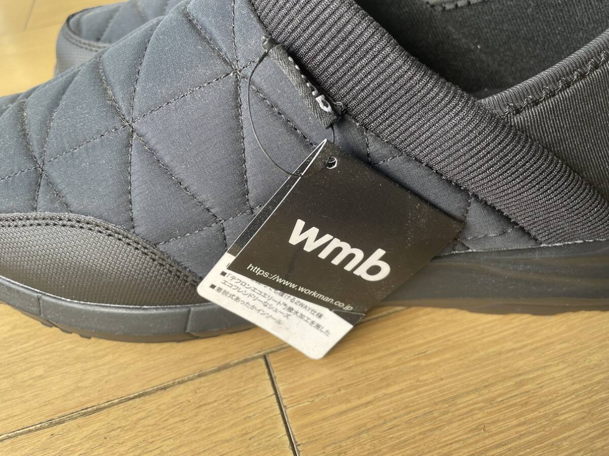 【送料無料】未使用♪ブラック 3L(27.5cm〜28.0cm) トレッドモックeco◆高撥水◆かかとが踏める2WAY仕様_画像2