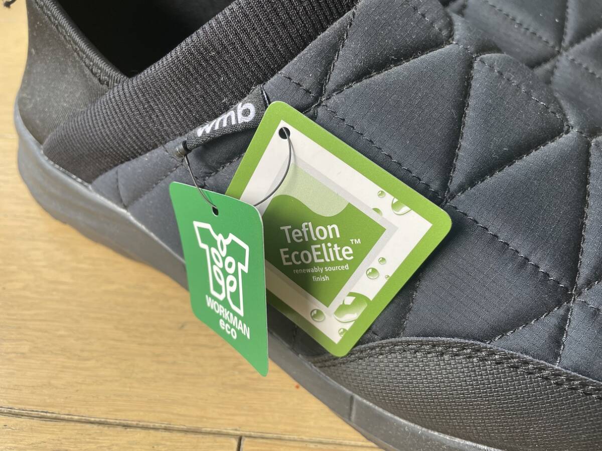 【送料無料】未使用♪ブラック 3L(27.5cm〜28.0cm) トレッドモックeco◆高撥水◆かかとが踏める2WAY仕様_画像3