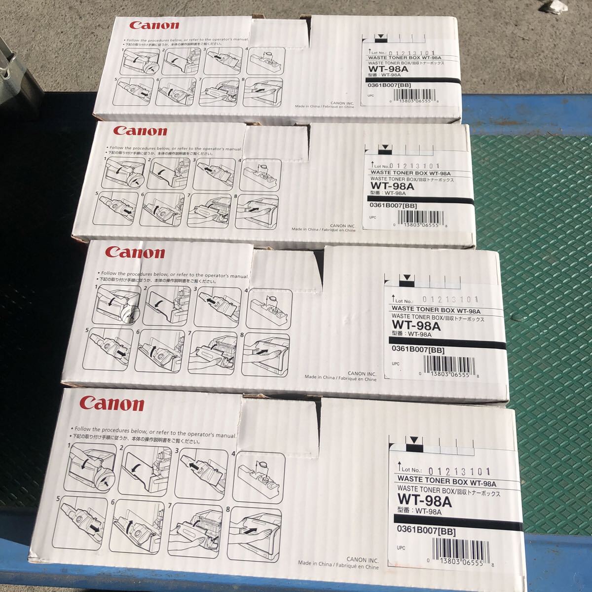 Canon 未使用　廃トナーボックス WT-98A 0361B007 4個セット_画像3