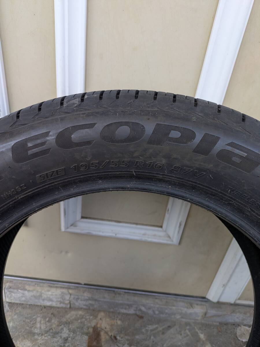 ★ブリジストン★１９５★５５★エコピア★手渡し歓迎★22年製_画像2