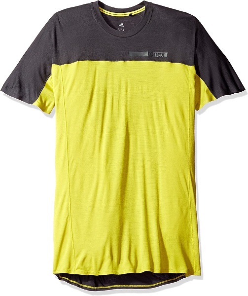 アディダス O テレックス SOLO ショートスリーブ Tシャツ 定価7689円 アウトドア TERREX 半袖 イエロー グレー_画像1