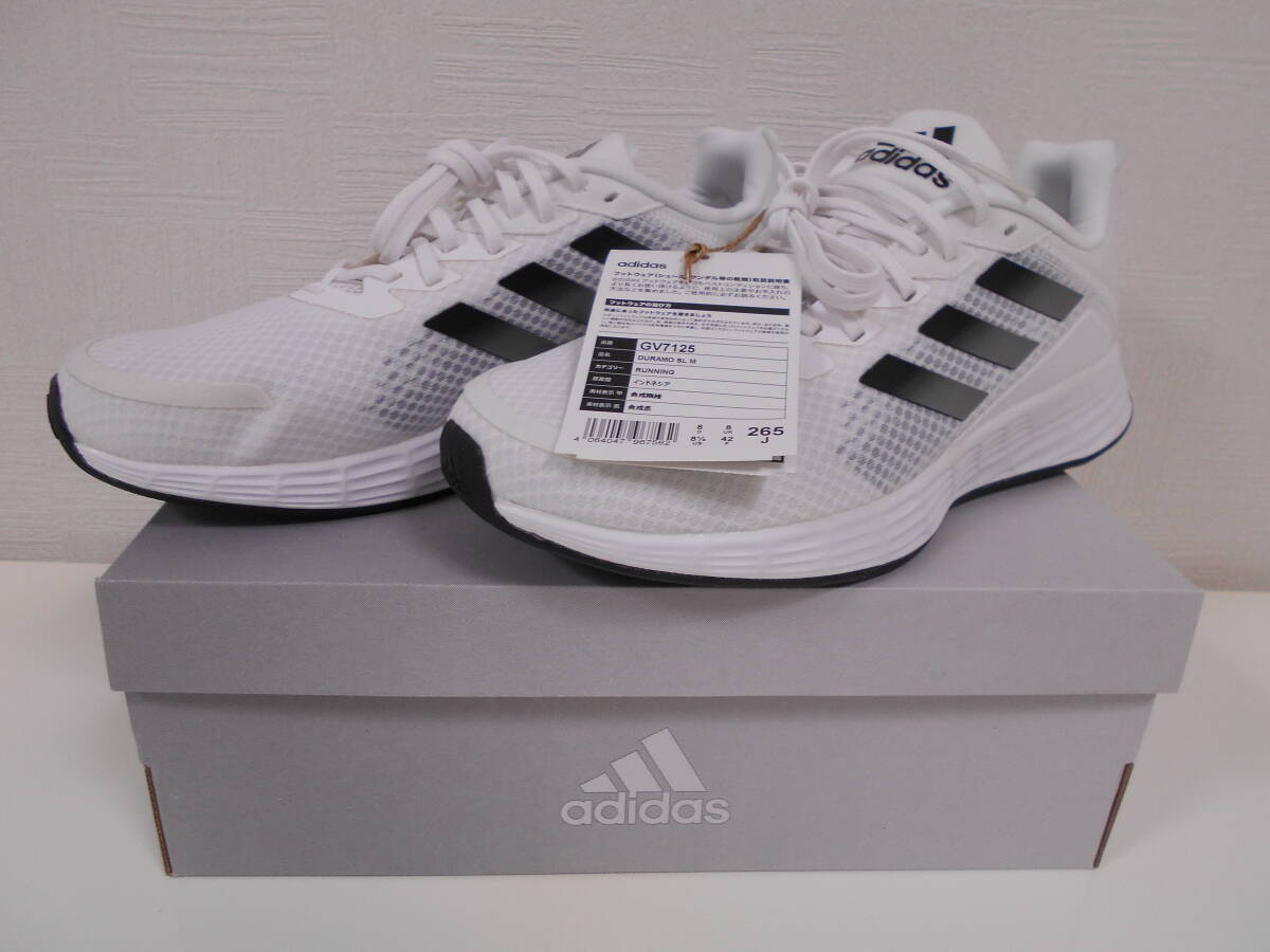 未使用! 送料込! アディダス adidas ランニングシューズ DURAMO SL M GV7125 26.5cm_画像1