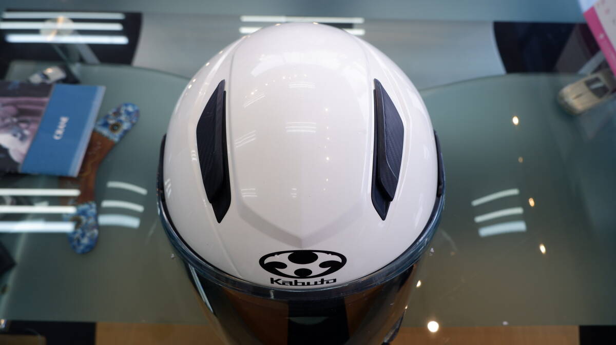 KABUTO Ryuki ホワイトメタリック　XLサイズ　中古品【送料無料！】_画像6