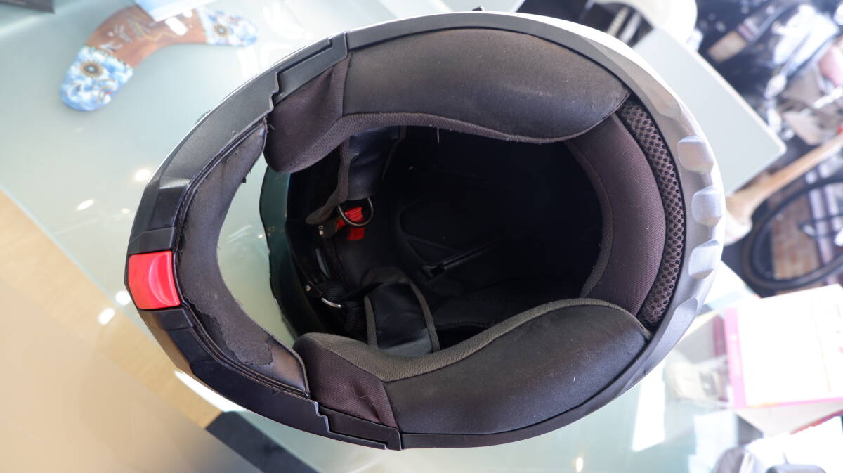 KABUTO Ryuki ホワイトメタリック　XLサイズ　中古品【送料無料！】_画像7