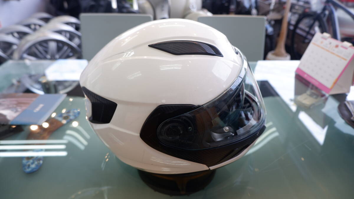 KABUTO Ryuki ホワイトメタリック　XLサイズ　中古品【送料無料！】_画像4