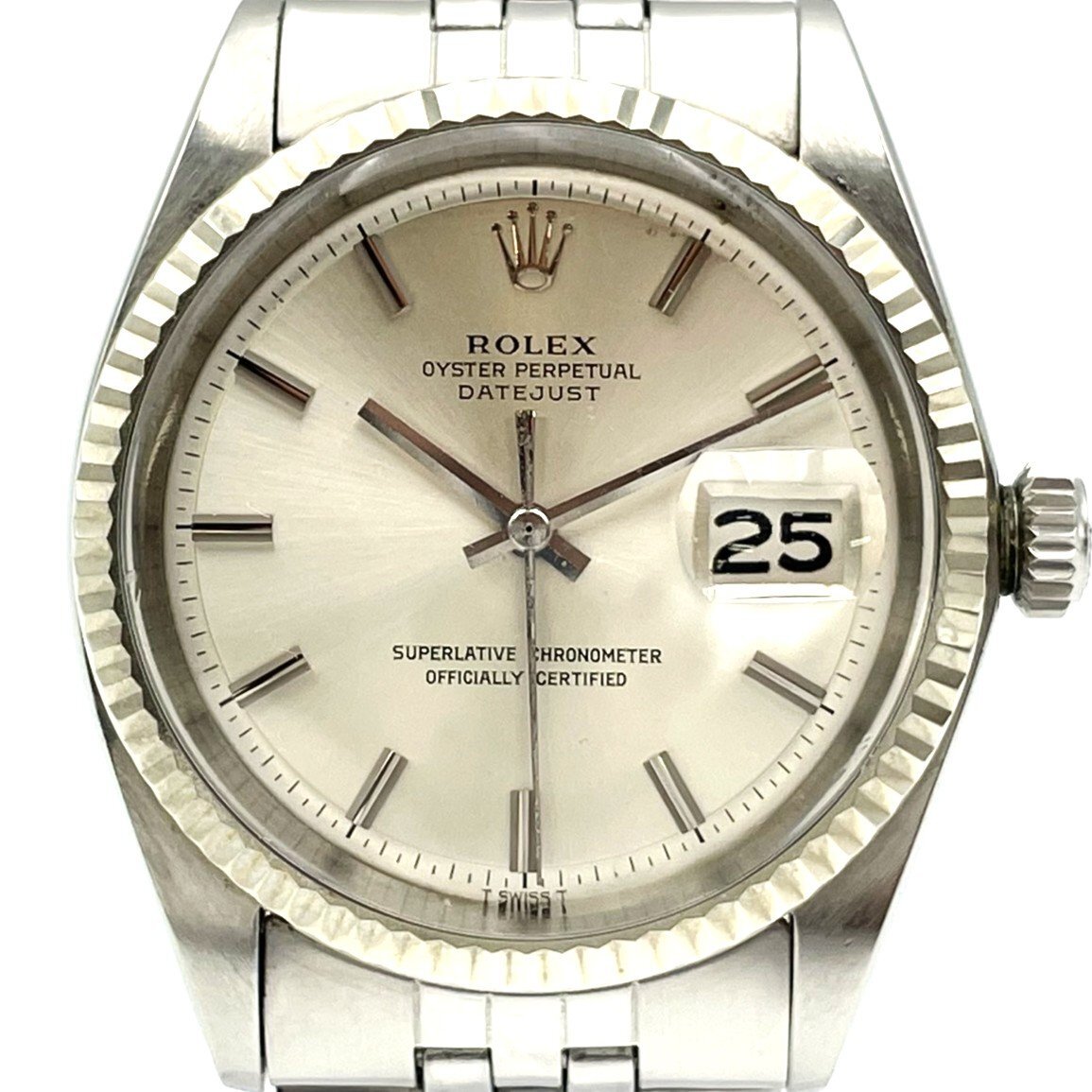【bs69894】ROLEX(ロレックス)/デイトジャスト/1601/シルバー文字盤/AT/稼働品_画像2