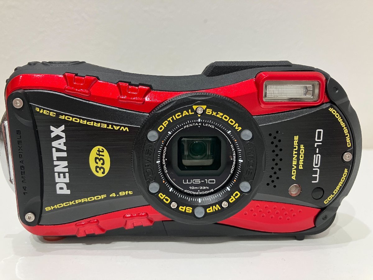 【O03720】PENTAX ペンタックス 防水デジタルカメラ WG-10 タフネス性能 中古現状品_画像1