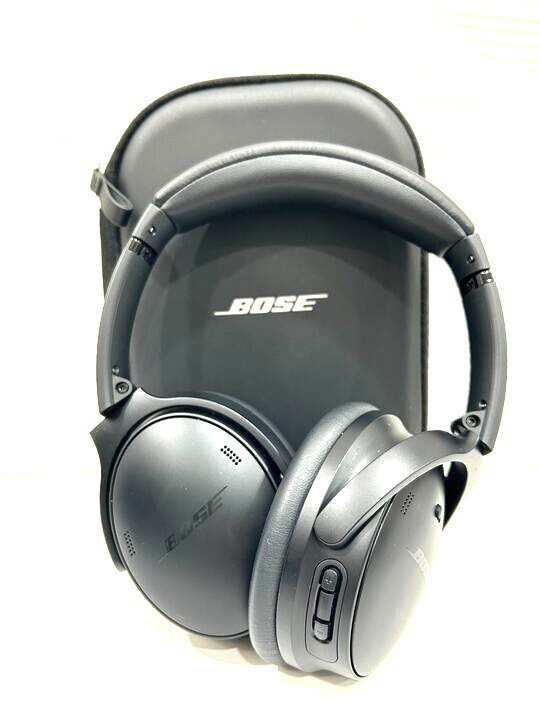 [Q19274] прекрасный товар BOSE QUIETCOMFORT HEADPHONES NOISE CANCELLING наушники черный коробка есть принадлежности кейс 