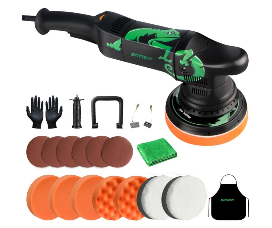 本日限定セール 新品未使用 E164 BATOCA ダブルアクションポリッシャー 125mm 700Wサンダー 六段変速ランダム軌道車 研磨 車磨き_画像1