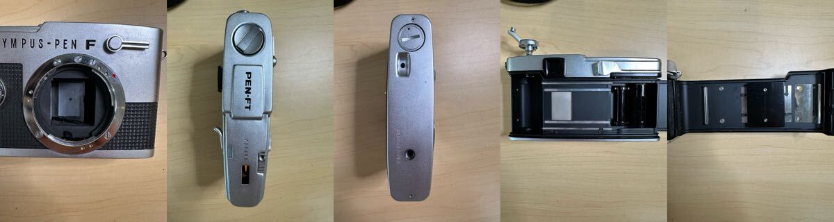 OLYMPUS オリンパス カメラ一式セット フィルム一眼レフカメラ カメラレンズ フラッシュ 三脚 ジャンク品 1円〜【7-1.NA】_画像3