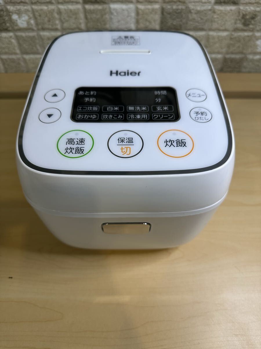 Haier ハイアール マイコンジャー炊飯器 JJ-M32B 0.54L 2023年製 通電確認OK 1円〜【24.TJ】_画像1