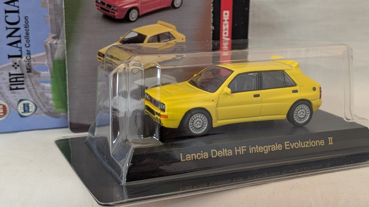 京商 1/64 ランチャ デルタ インテグラ−レ エボルツィオーネ Ⅱ イエロー_画像2