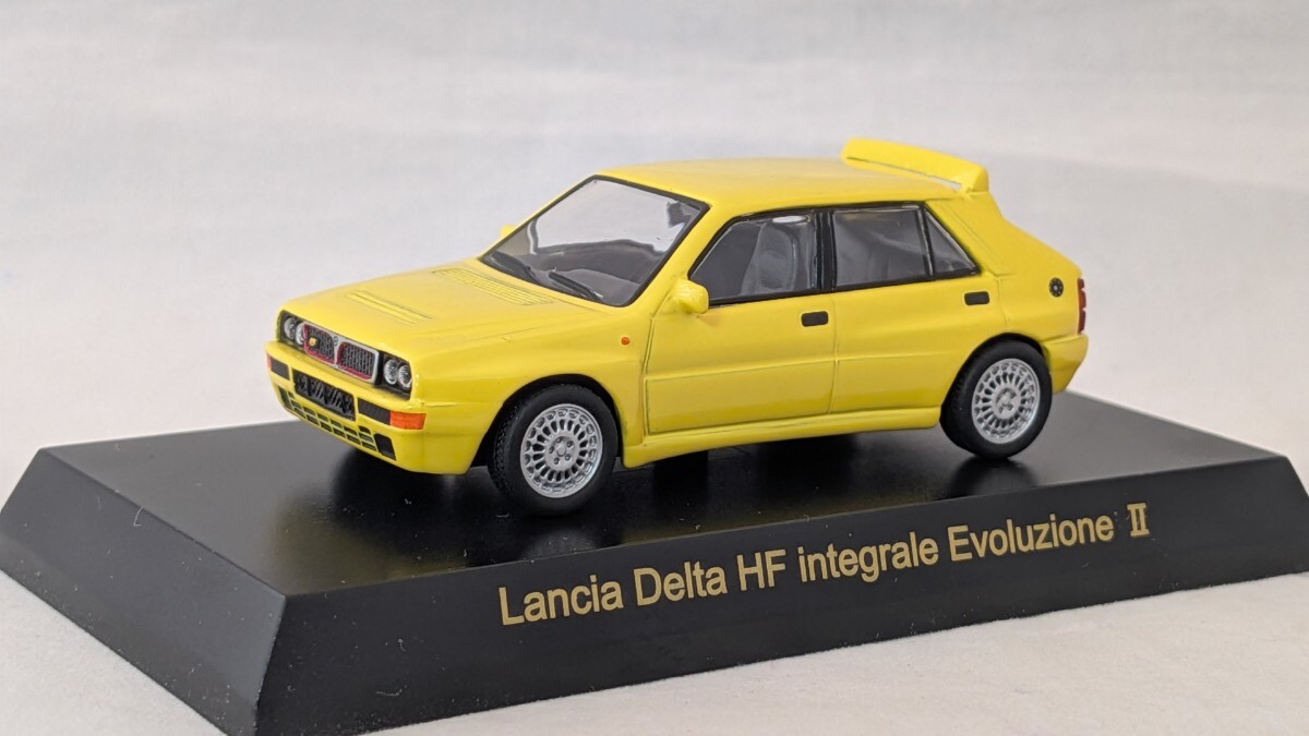 京商 1/64 ランチャ デルタ インテグラ−レ エボルツィオーネ Ⅱ イエロー_画像3