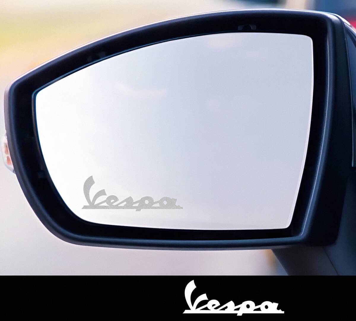 ★数量限定★vespa ドアミラー カッティング ステッカー ◆ ミラー シール ベスパ GTS 946 プリマベーラ プリマベーラ LX 125 スクーター_画像1
