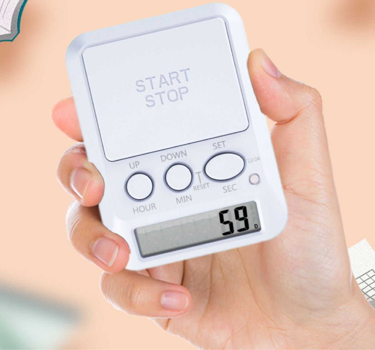 学習タイマー アラーム 勉強 集中 時間管理 仕事 小型 学習用デジタルタイマー_画像1