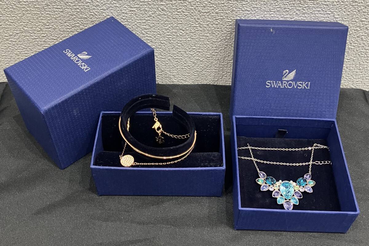 #17336[ прекрасный товар 1 иен лот ]Swarovski Swarovski колье браслет браслет женский аксессуары 