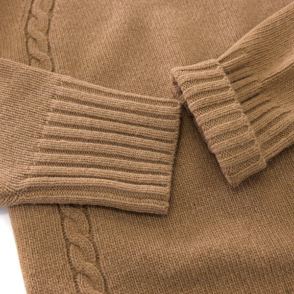 新品 ジーステージ LANEROSSI EXファイン メリノ スタンド ニット 46(M) 薄茶 【6-30706_5_46】 秋冬 G-stage ウール ニット ハイネック_画像5