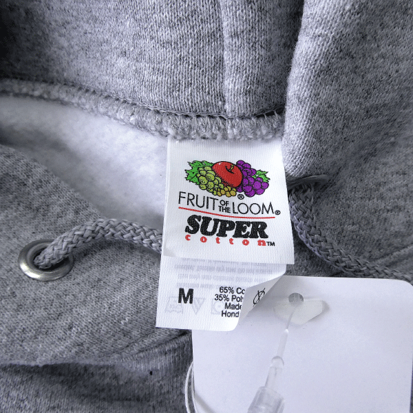 新品 フルーツオブザルーム 中厚 裏起毛 スウェット パーカー L 灰 【I53387】 FRUIT OF THE LOOM メンズ ブルゾン 無地 シンプル_画像9