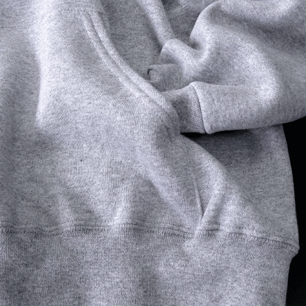 新品 フルーツオブザルーム 中厚 裏起毛 スウェット パーカー L 灰 【I53387】 FRUIT OF THE LOOM メンズ ブルゾン 無地 シンプル_画像5