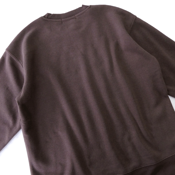 新品 エアウォーク 裏起毛 クルーネック スウェット トレーナー M 茶 【I45970】 AIRWALK ロゴ刺繍 秋冬 メンズ 丸首 プルオーバー_画像3