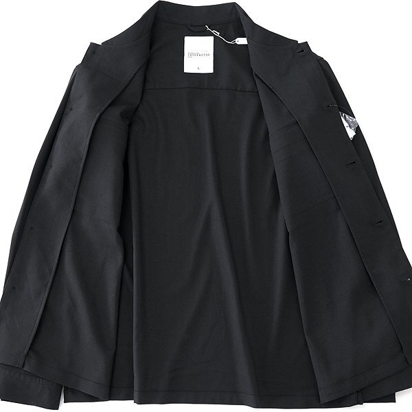 新品 インターメッツォ ストレッチ CPO シャツ ブルゾン LL 黒 【J54556】 メンズ INTERMEZZO ワーク ミリタリー ベイカー ジャケット_画像2