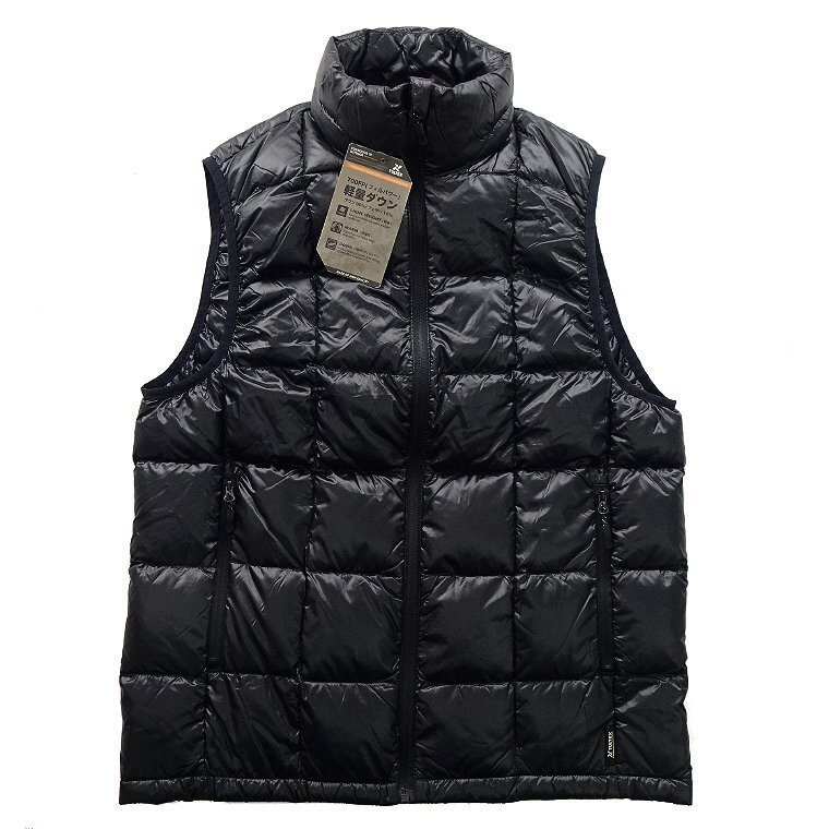 新品 タルテックス 秋冬 700フィルパワー ダウンベスト 3L 黒 【2-2510_10_3L】 TULTEX 保温 軽量 ダウン90% フェザー10% ジャケット_画像2