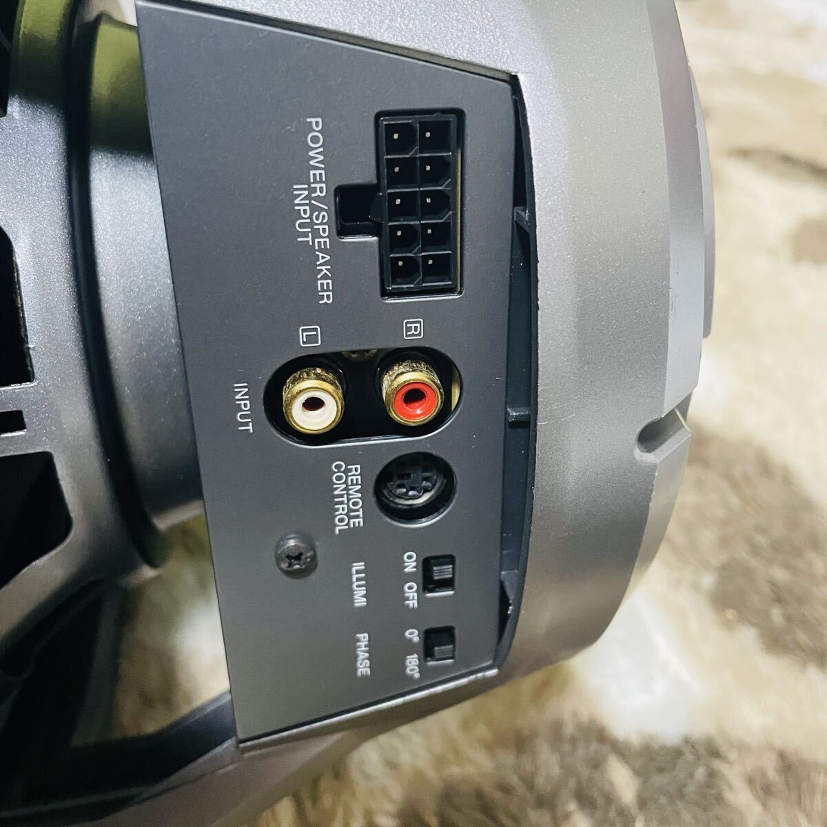 KENWOOD ケンウッド SW201X リモコン 配線ケーブル付き サブウーファー_画像9