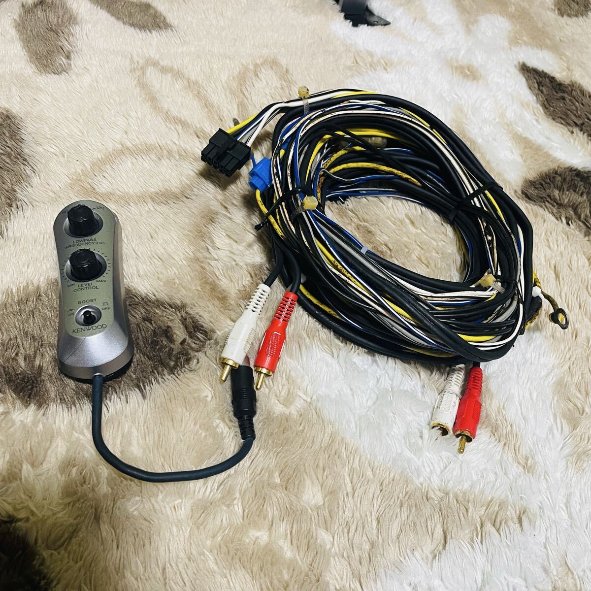 KENWOOD ケンウッド SW201X リモコン 配線ケーブル付き サブウーファー_画像10